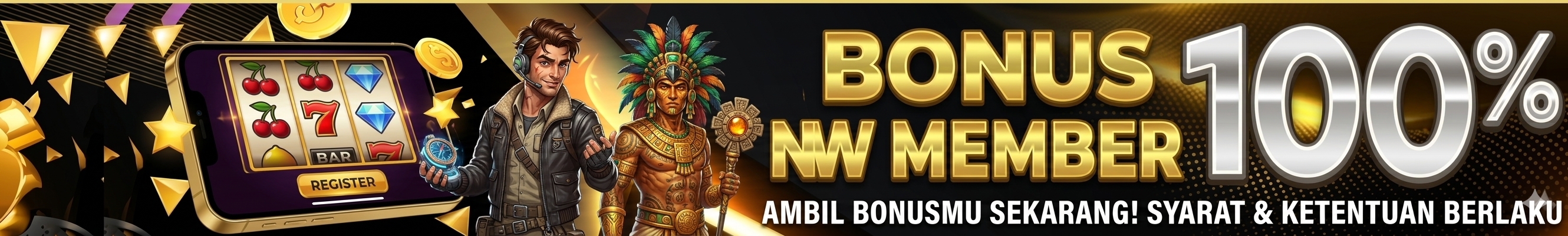 BONUS NEW MEMBER 100% 
